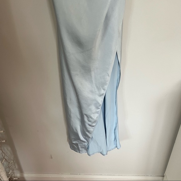 πΈHey Girl Long Satin Cowl Neck Dress - Picture 12 of 15